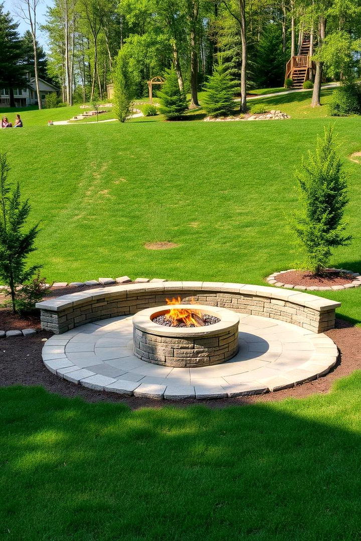 Outdoor Fire Pit Areas - 30 hillside landscaping ideas