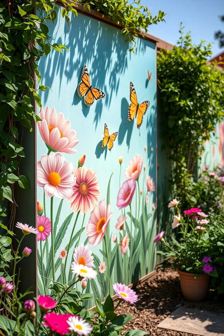 Outdoor Garden Mural - 30 Interactive Murals