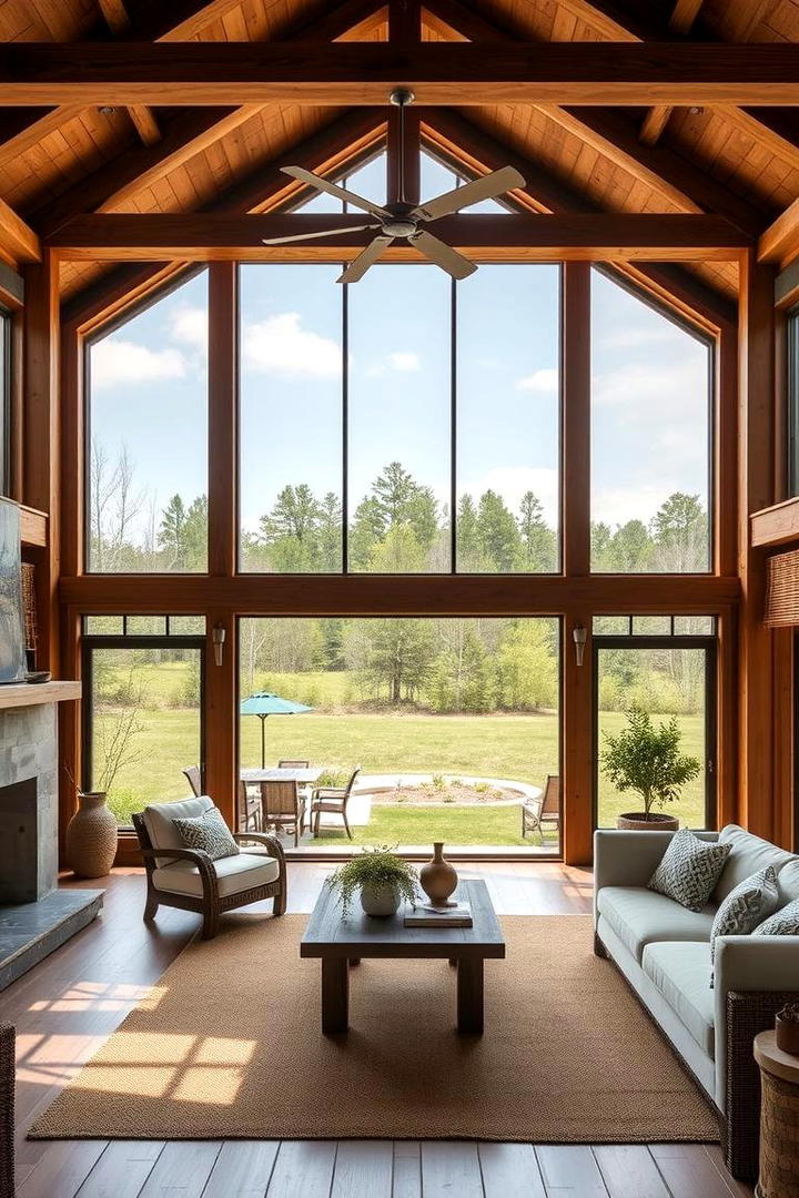 Outdoor Inspired Living - 30 Barndominium Interior Ideas