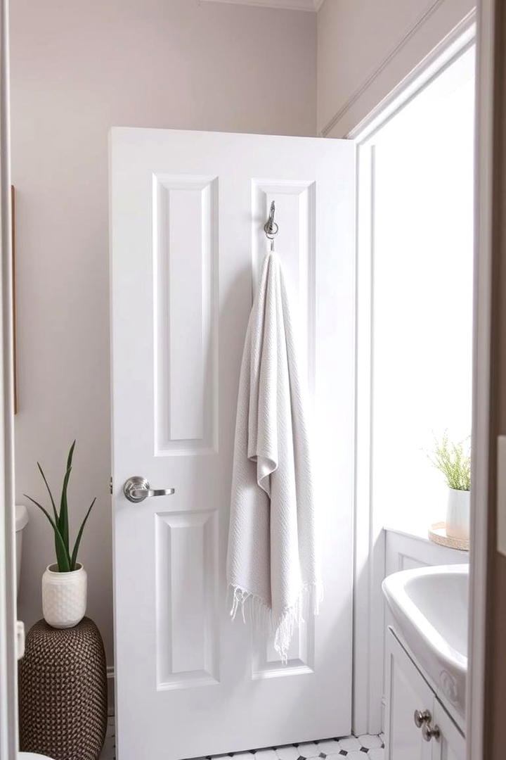 Over the Door Towel Hanger - 30 Towel Storage Ideas