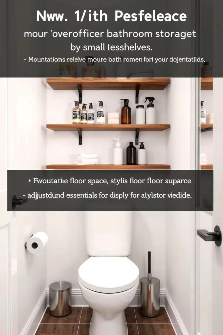 Over the Toilet Storage - 30 Small Bathroom Shelving Ideas