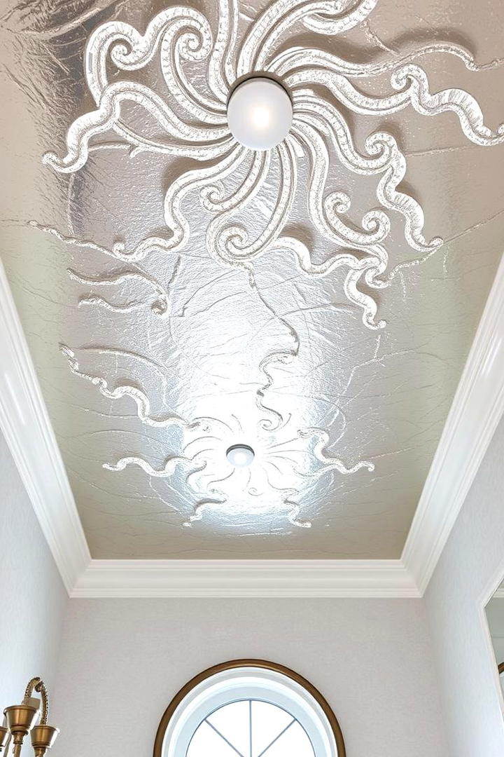 Painted Metallic Finishes - 30 Bathroom Ceiling Ideas