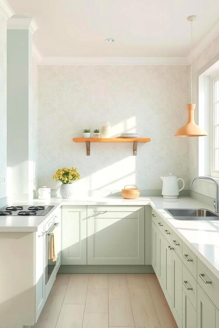 Pastel Color Palette - 30 Kitchen Wallpaper Ideas