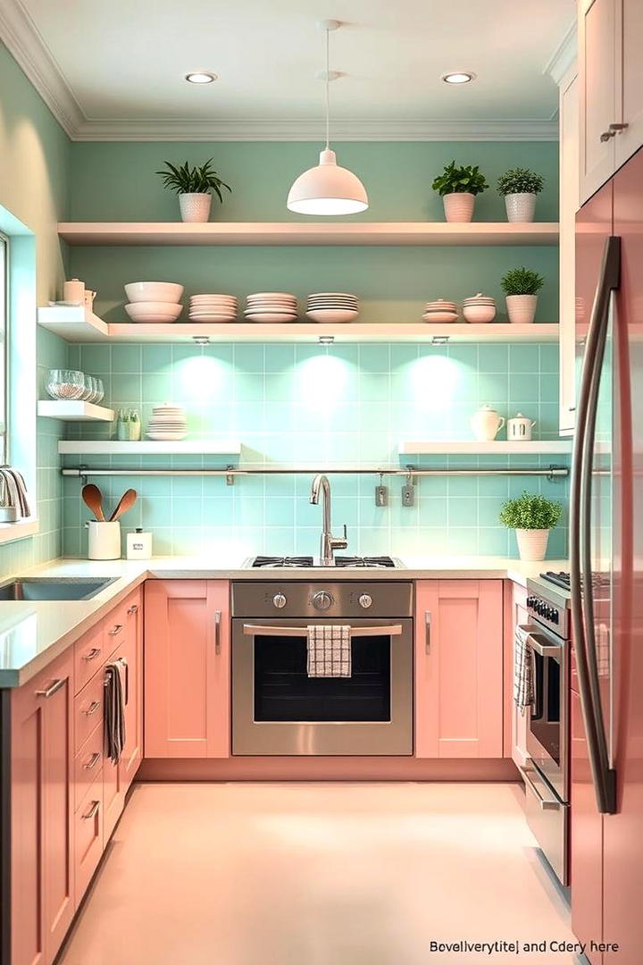 Pastel Kitchen Charm - 30 Pastel Room Ideas