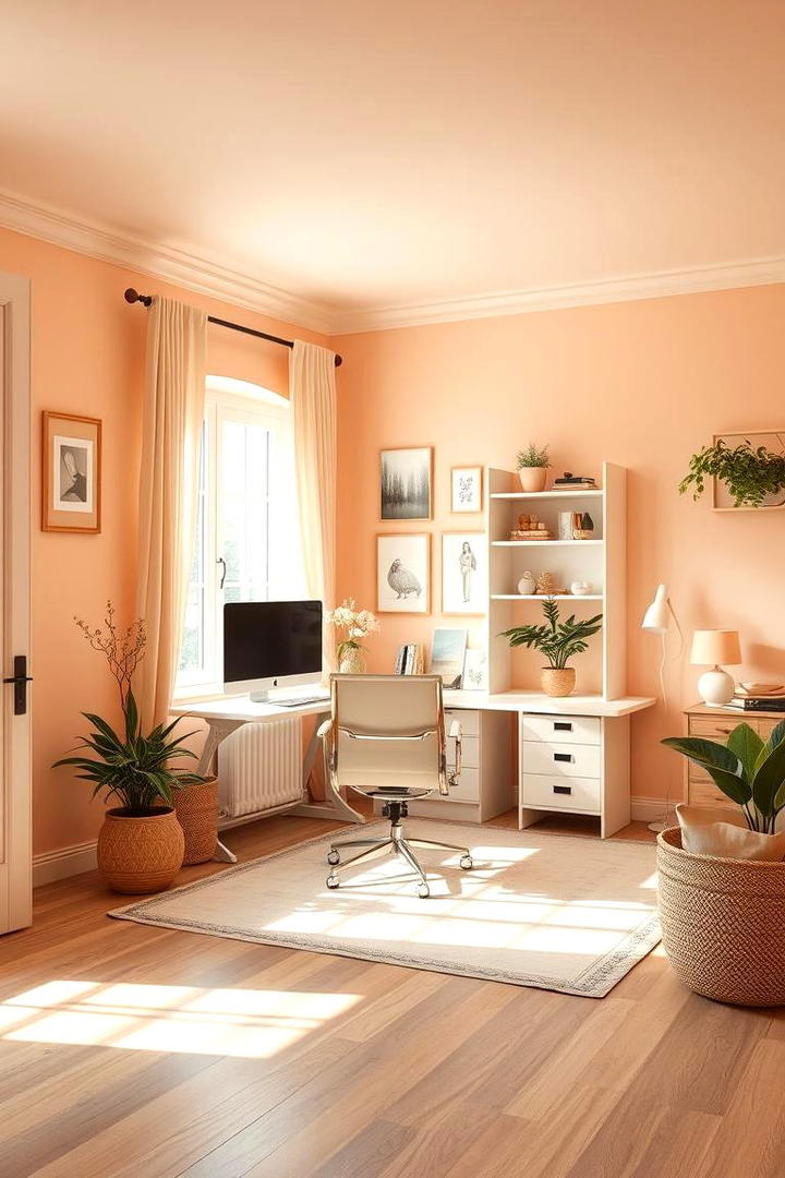 Pastel Peach Softness - 30 Home Office Paint Colors