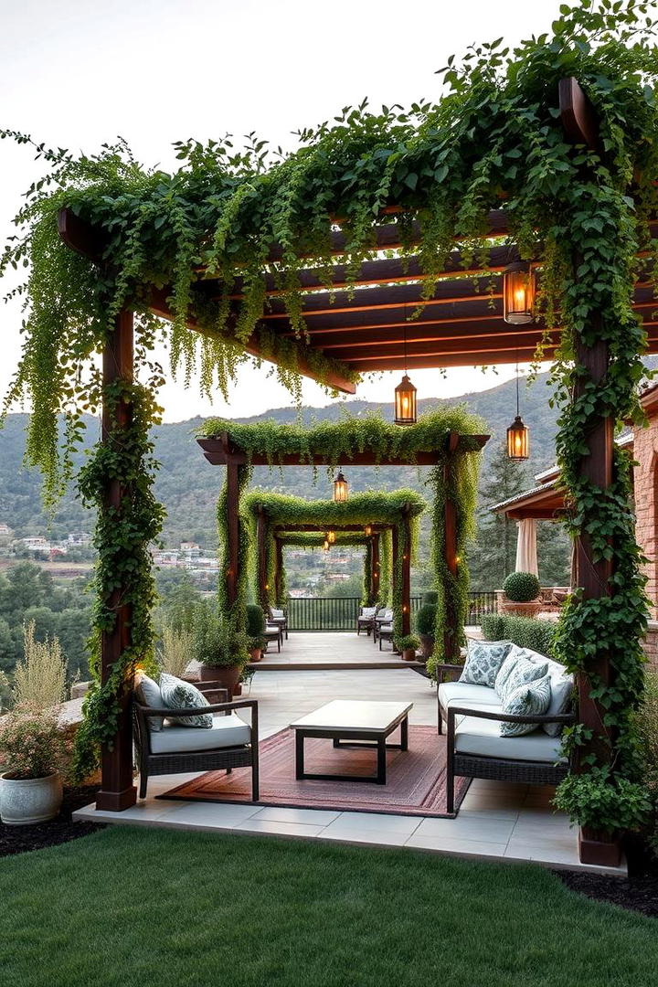 Pergola Retreats on Slopes - 30 hillside landscaping ideas