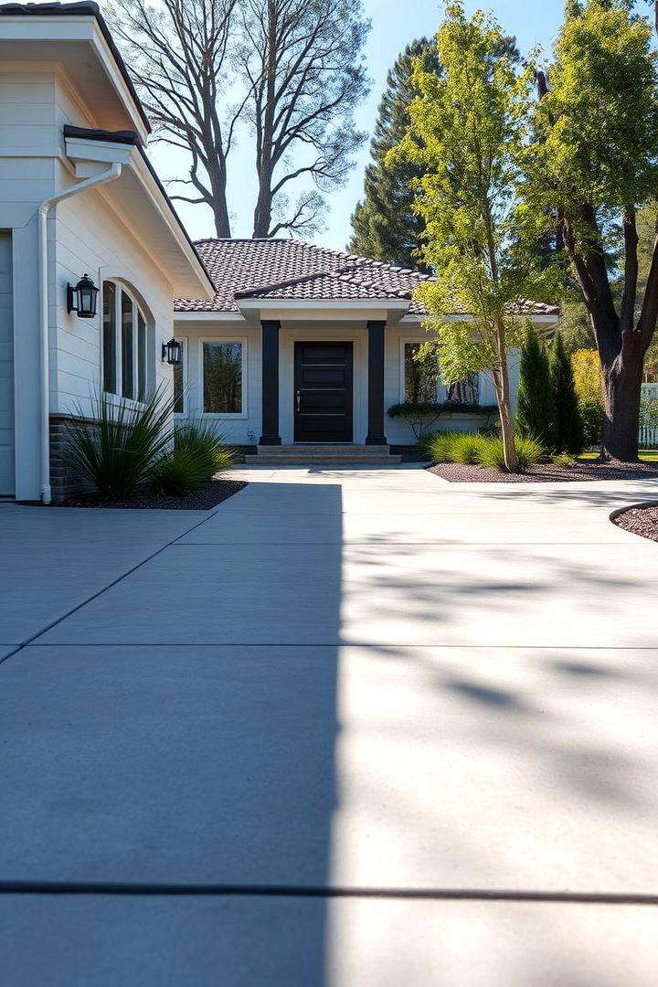 Permeable Concrete Driveway - 30 Concrete Driveway Ideas