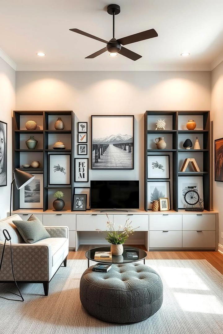 Personalized Art Space - 30 Bachelor Room Ideas