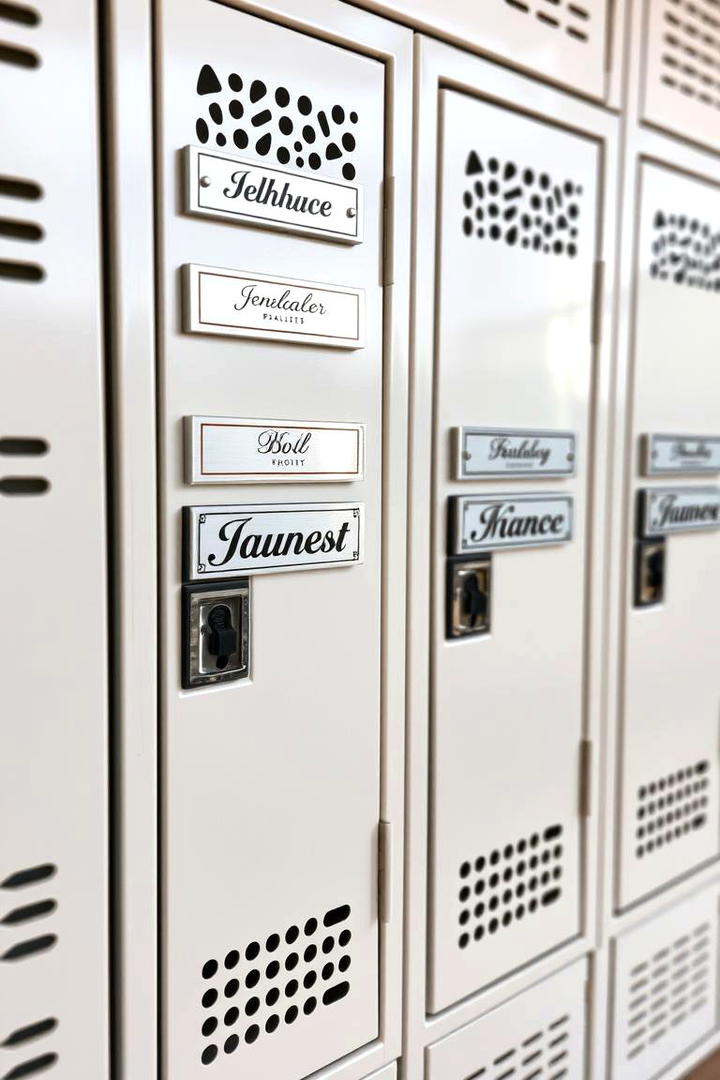 Personalized Nameplate Designs - 30 Locker Decor Ideas