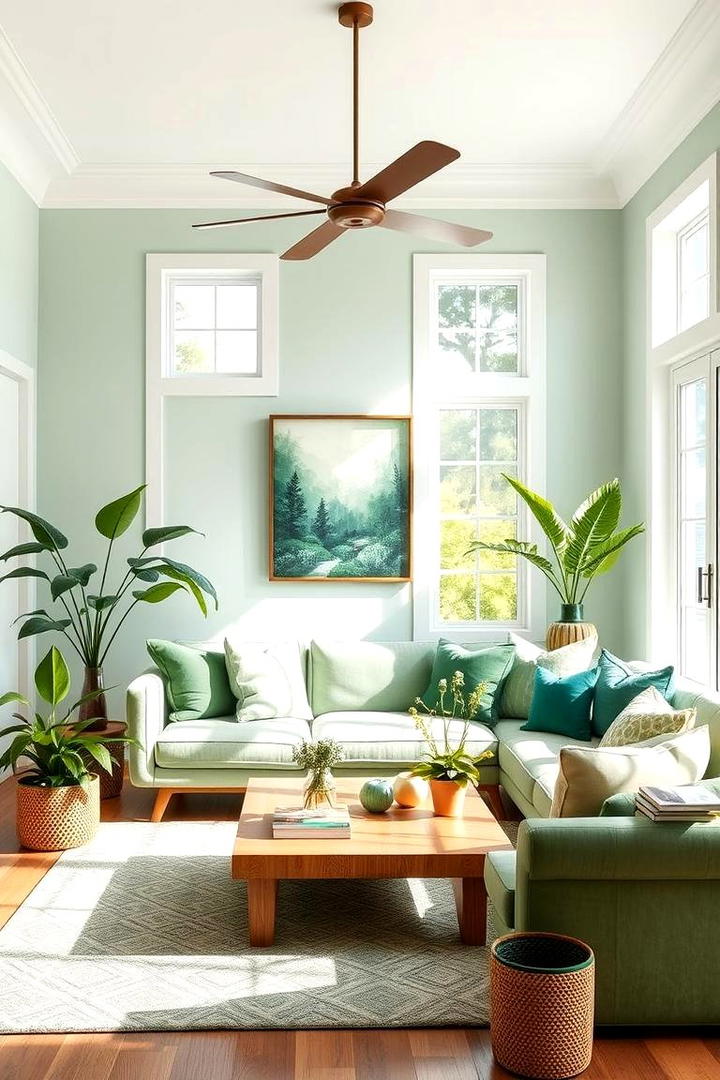 Playful Green Statements - 30 Colorful Living Room Ideas