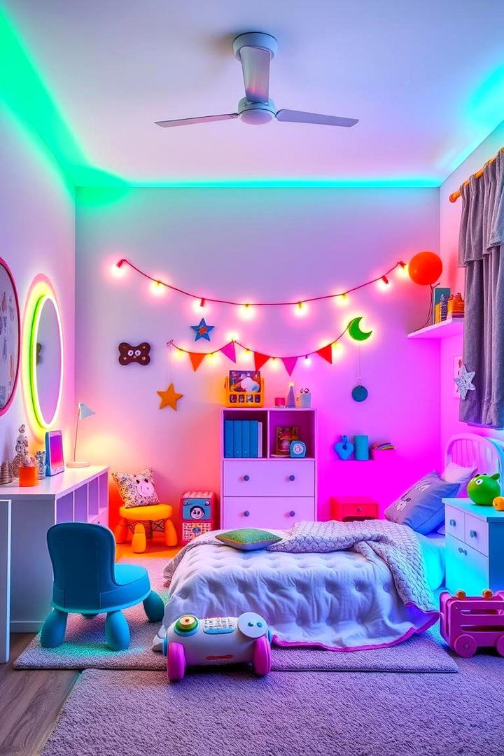 Playful Kids Room Lighting - 30 Aesthetic Room Ideas With Led Lights