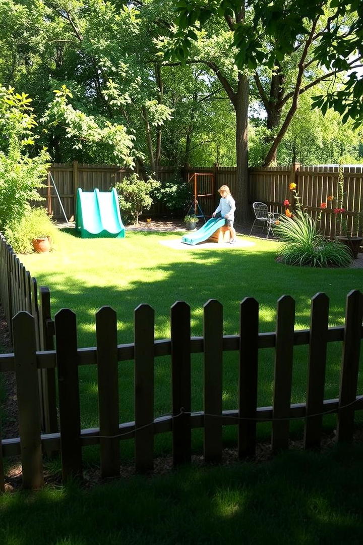 Playful Outdoor Play Area Border - 30 Split Rail Fence Ideas