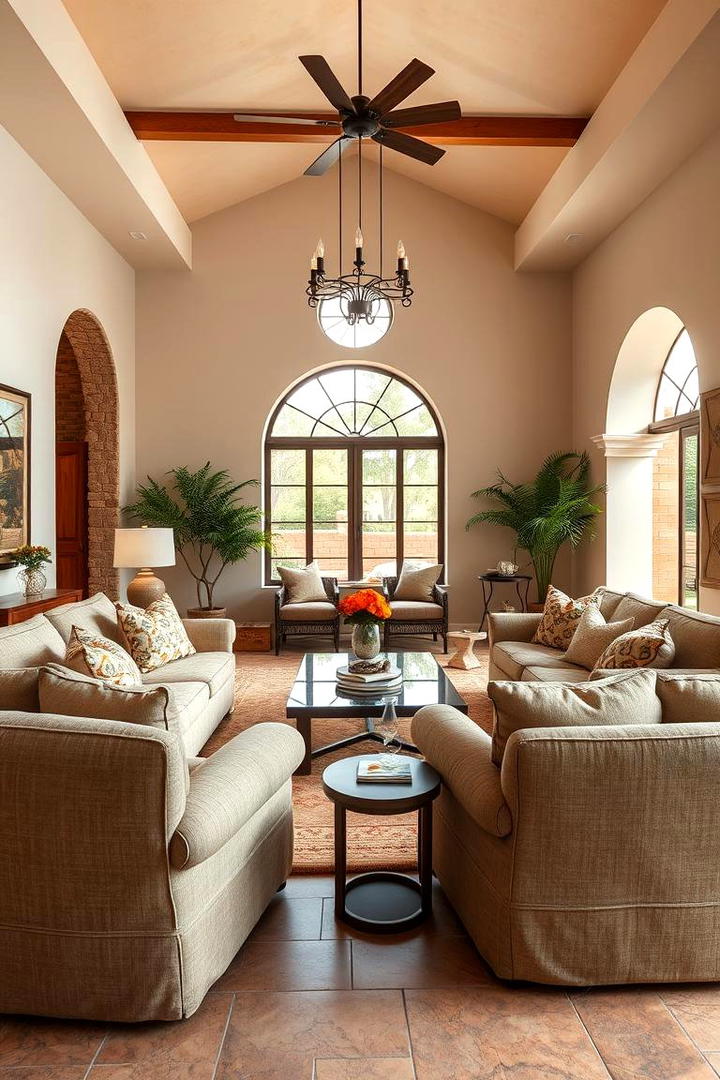 Plush and Comfortable Seating - 30 Mediterranean Living Room Ideas