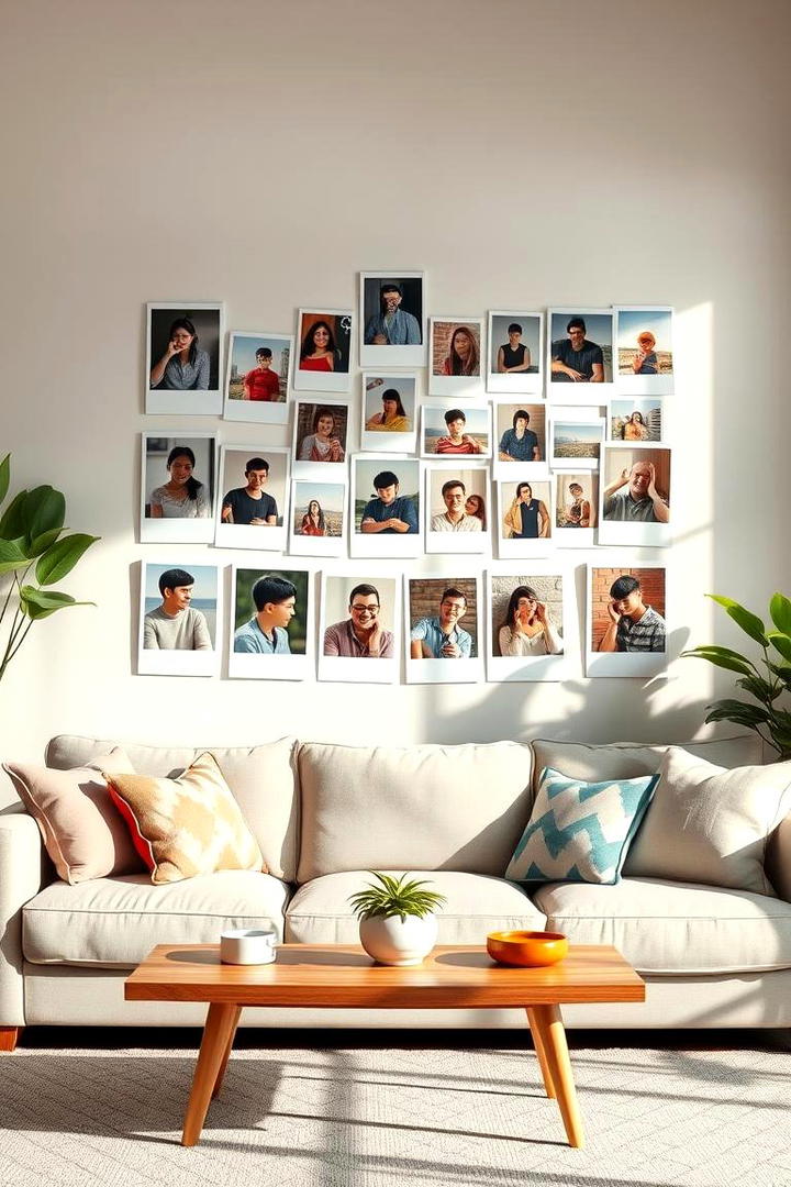 Polaroid Collage - 30 Family Picture Wall Ideas