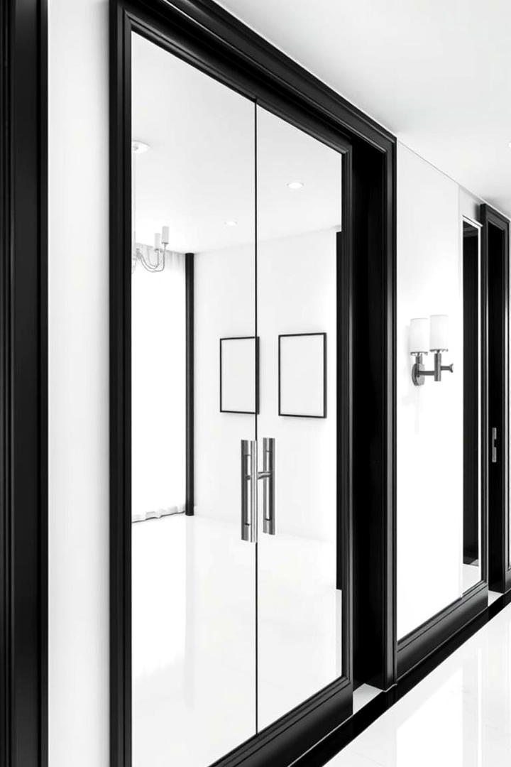 Polished Finishing Touches - 30 Black and White Hallway Ideas