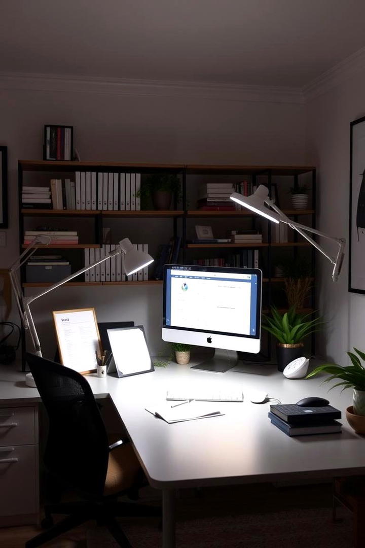 Portable Clip Lamps - 30 Home Office Lighting Ideas