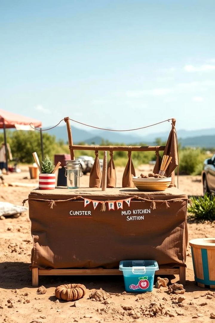 Portable Mud Kitchen Station - 30 Mud Kitchen Ideas for Kids