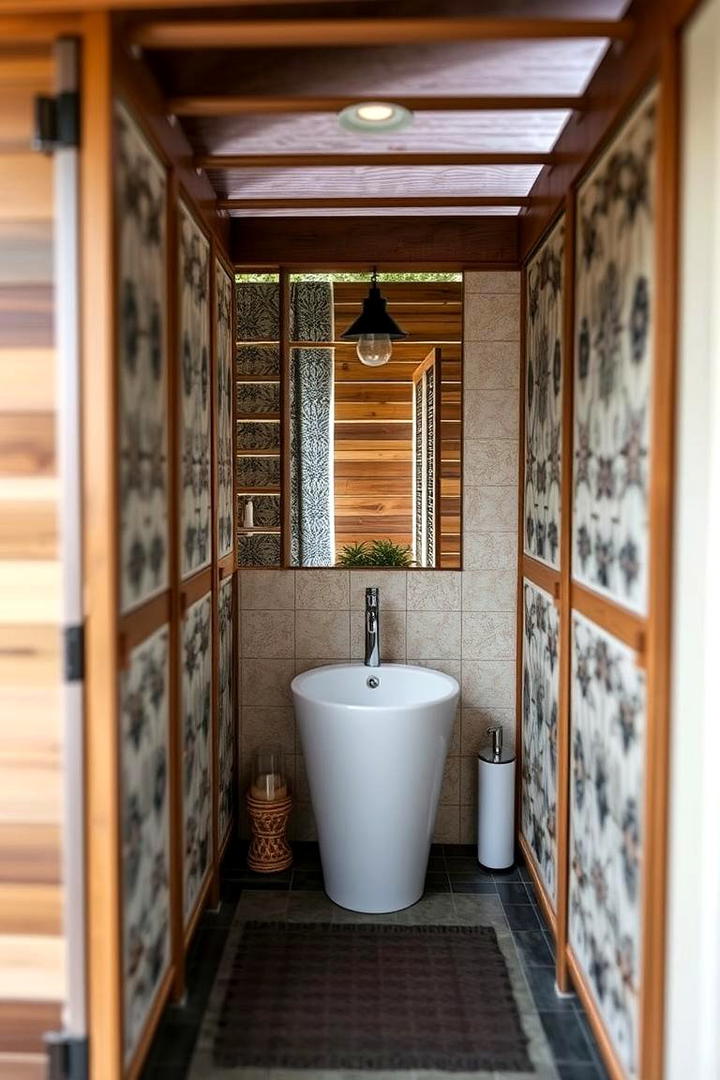 Privacy Screen Haven - 30 Outdoor Bathroom Ideas