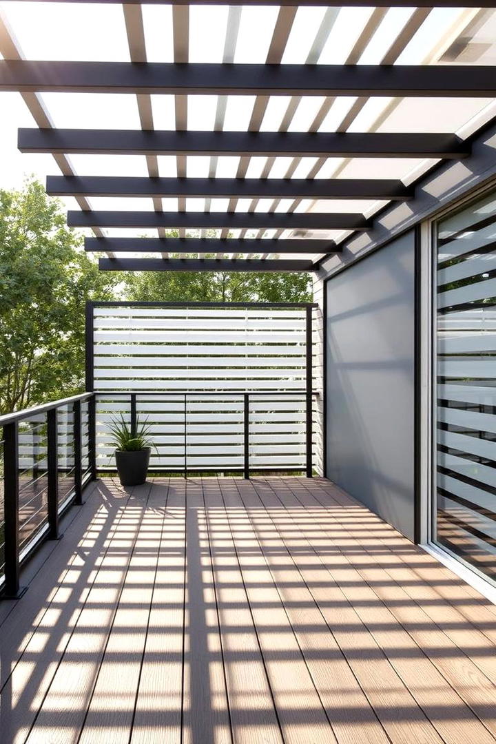 Privacy Slatted Panels - 30 Deck Privacy Ideas