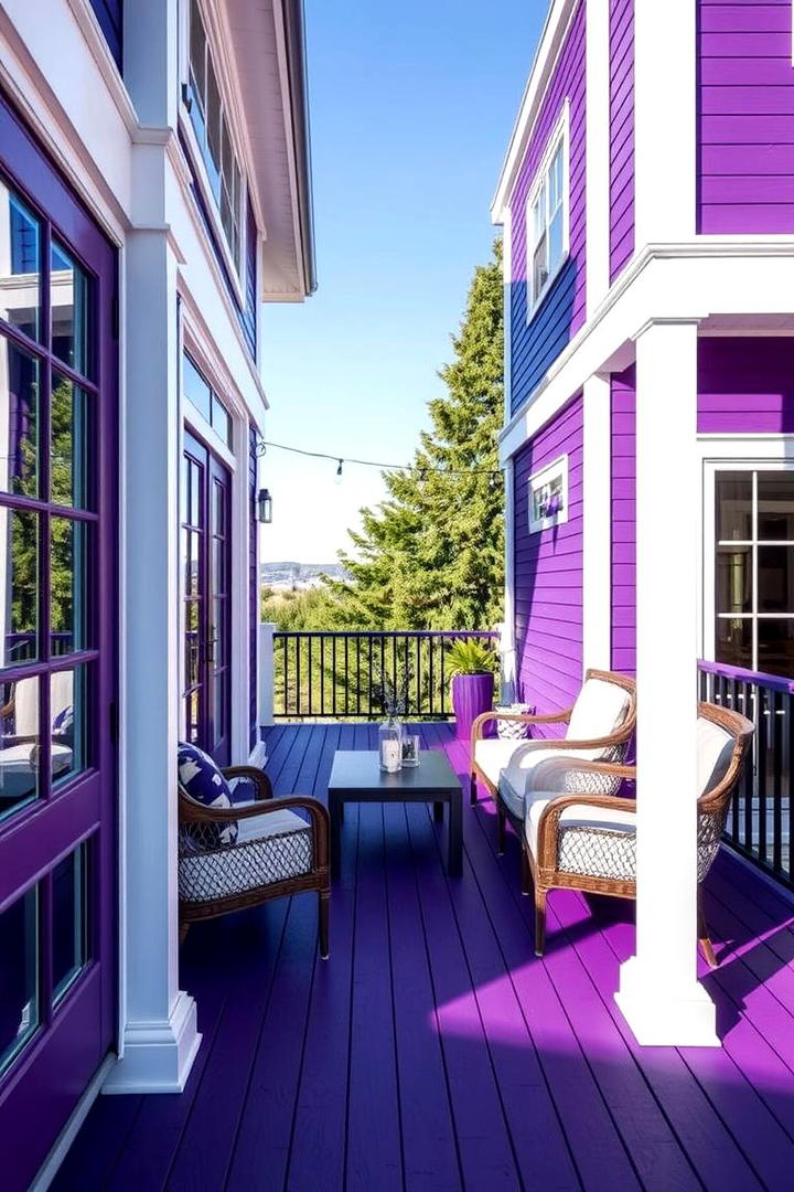 Purple and Silver Glamour - 30 Two Tone Deck Color Schemes