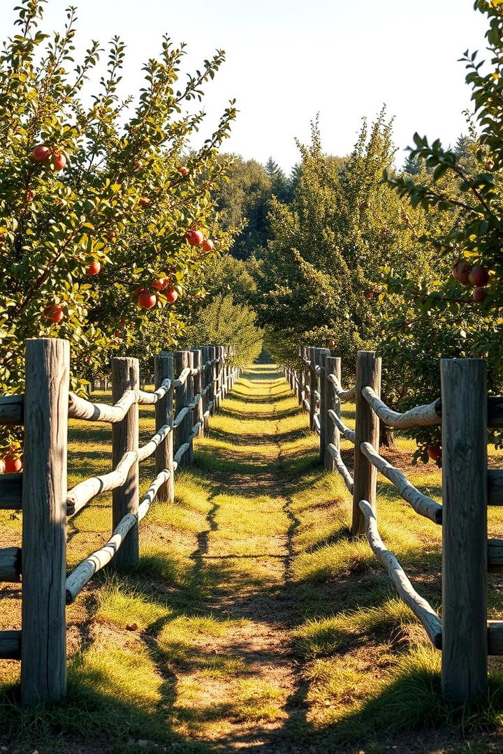 Quaint Orchard Fencing - 30 Split Rail Fence Ideas