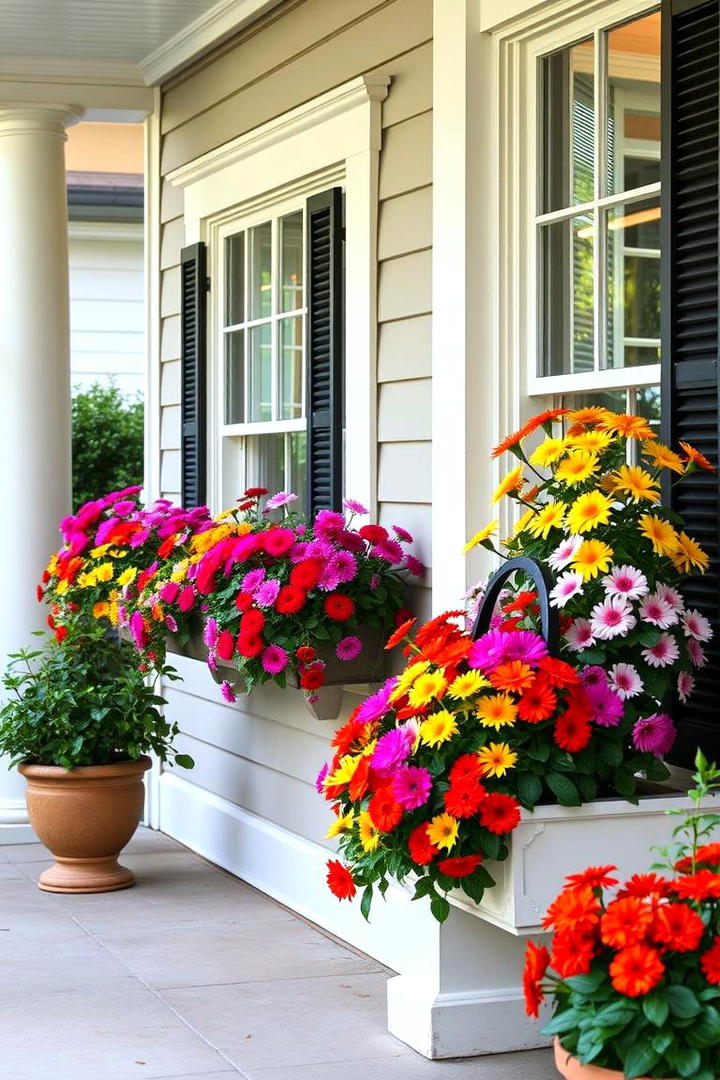 Quaint Window Boxes of Blooms - 30 Southern Front Porch Ideas