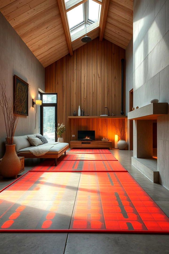 Radiant Heated Concrete - 30 Concrete Floor Ideas