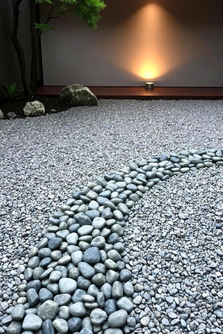 Raked Gravel Design - 30 Japanese Garden Ideas