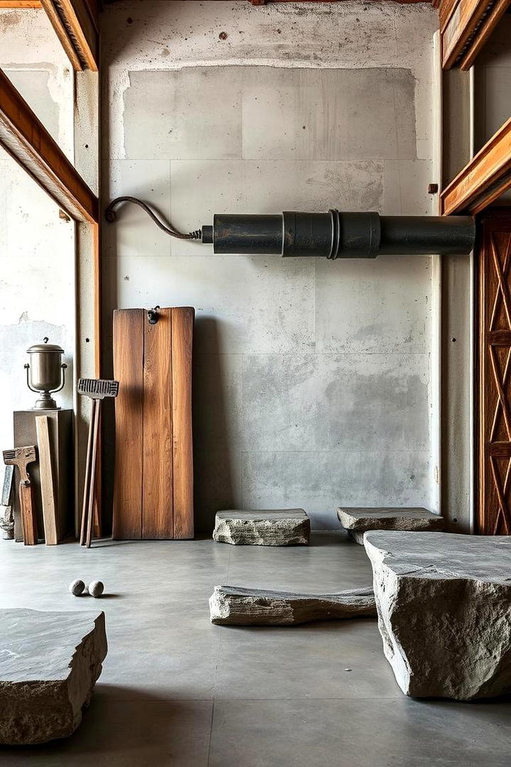 Raw Industrial Elements - 30 Brutalist Interior Design Ideas