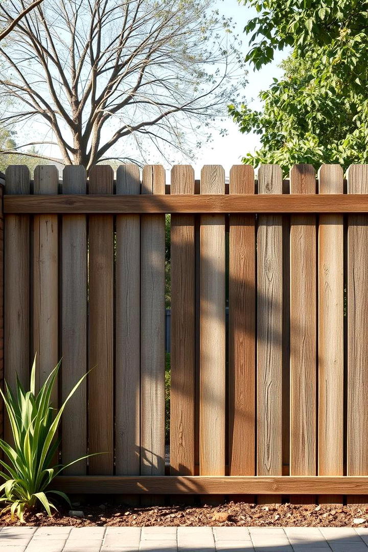 Reclaimed Wood Fence - 30 Backyard Privacy Ideas