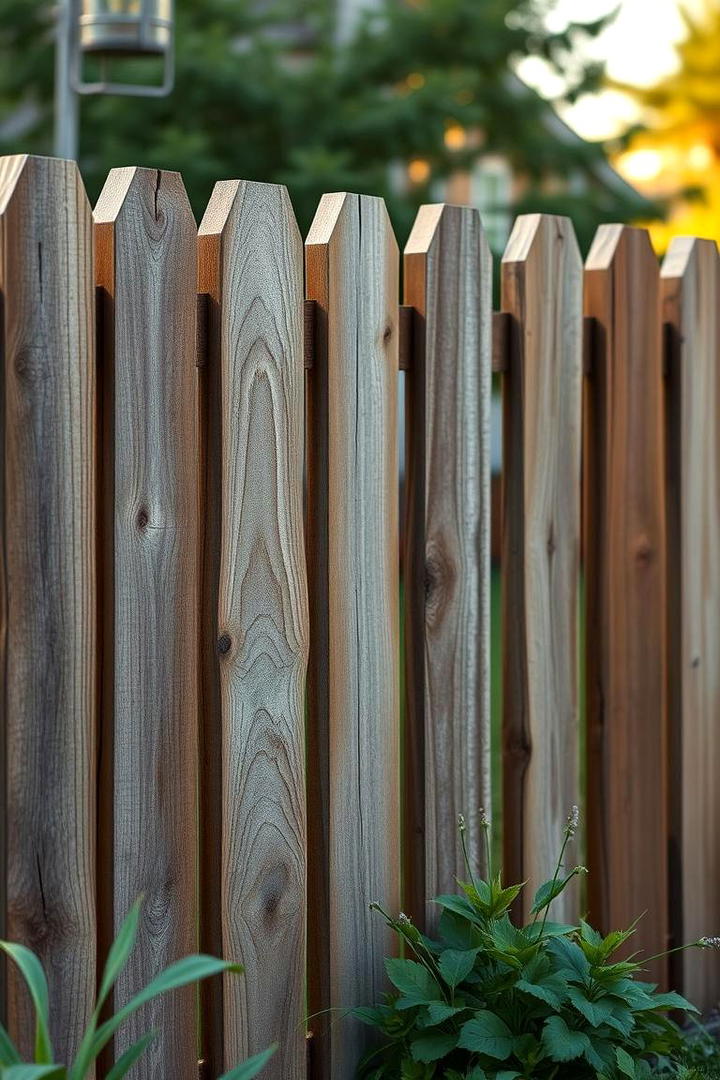 Reclaimed Wood Fencing - 30 Rustic Landscaping Ideas