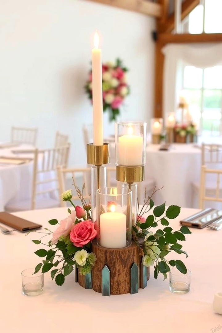 Recycled Candle Holder - 30 non-floral wedding centerpiece ideas