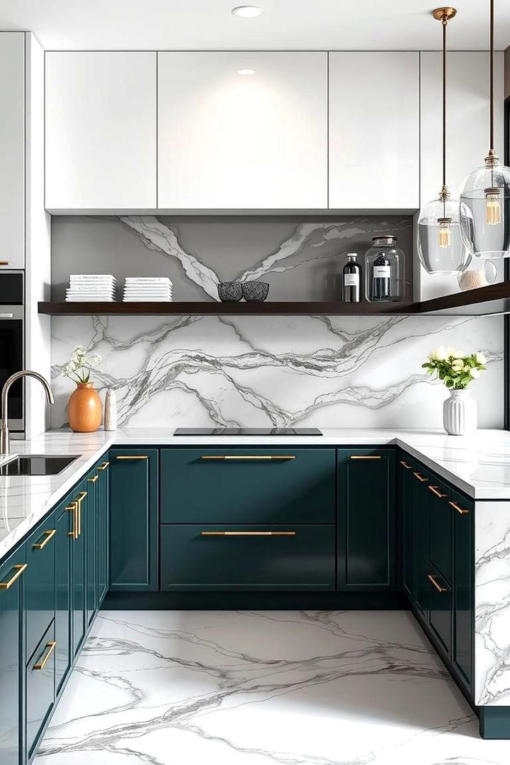 Refined Quartz Countertops - 30 Art Deco Kitchen Ideas