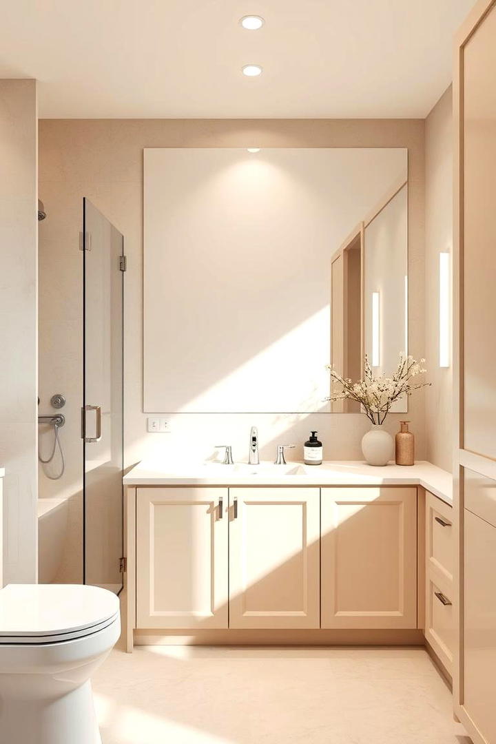 Refined Simplicity - 30 Beige Bathroom Ideas