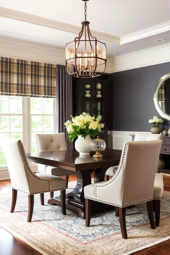 Refined Upholstery Options - 30 Transitional Dining Room Ideas