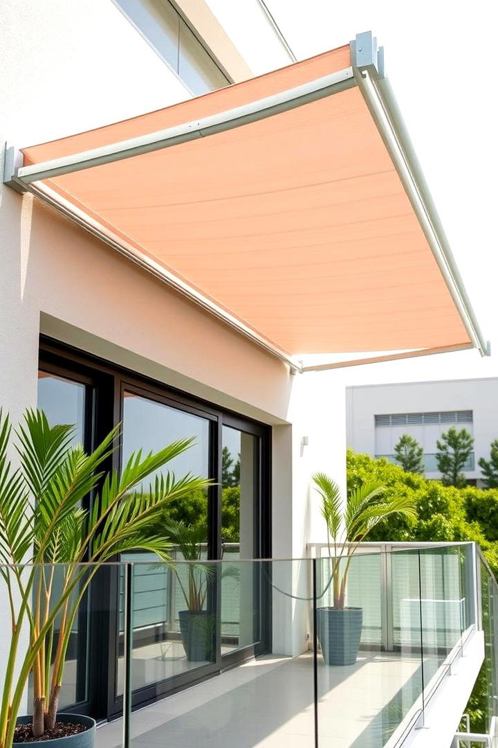 Retractable Awnings - 30 Balcony Privacy Ideas