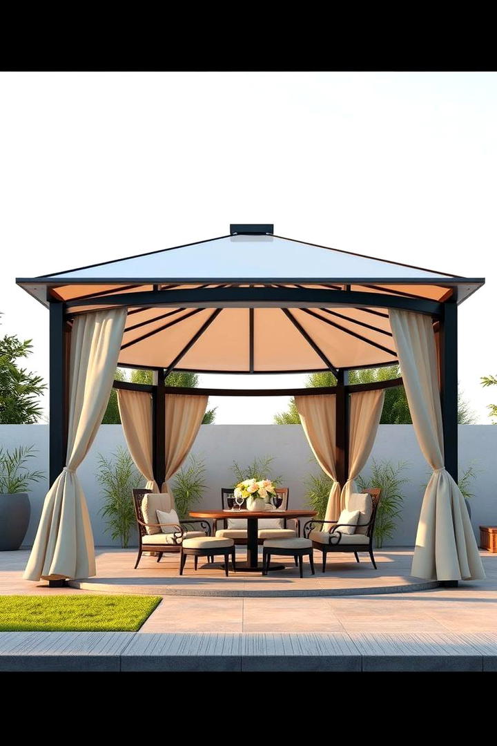 Retractable Roof Innovation - 30 Backyard Gazebo Ideas