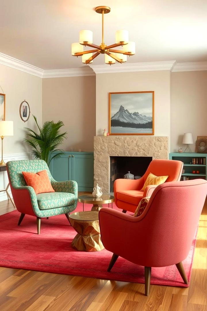 Retro Accent Chairs - 30 1950s Living Room Ideas