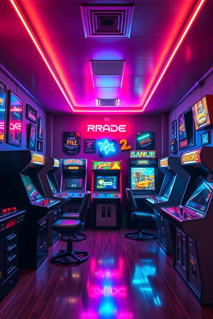 Retro Arcade Paradise - 30 Game Room Ideas