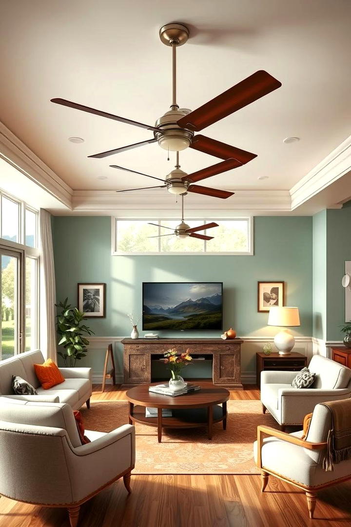 Retro Ceiling Fans - 30 1950s Living Room Ideas