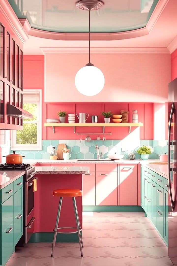 Retro Color Palettes - 30 Art Deco Kitchen Ideas