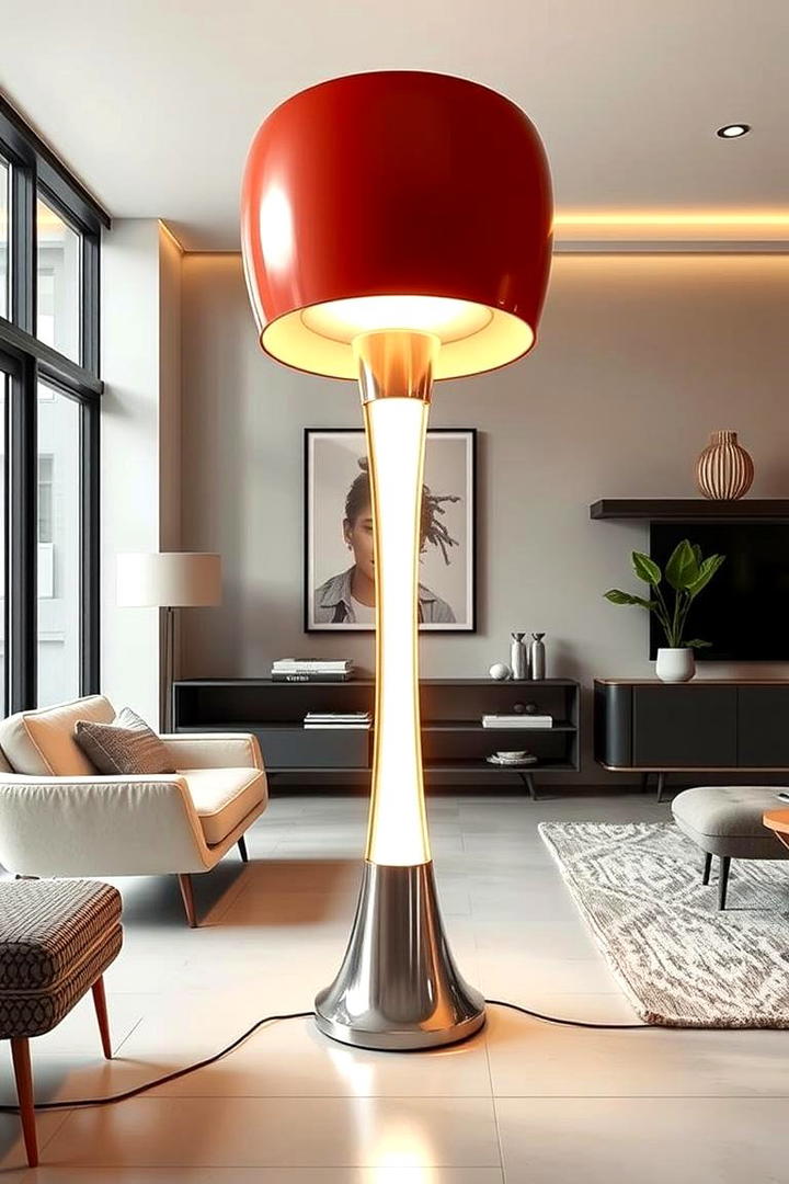 Retro Futuristic Floor Lamp - 30 Living Room Floor Lamp Ideas and Inspiration