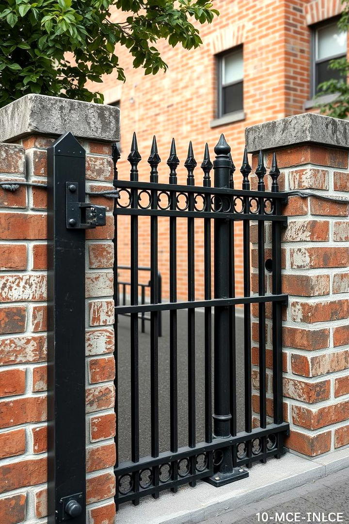 Retro Industrial Fusion - 30 Cinder Block Fence Ideas