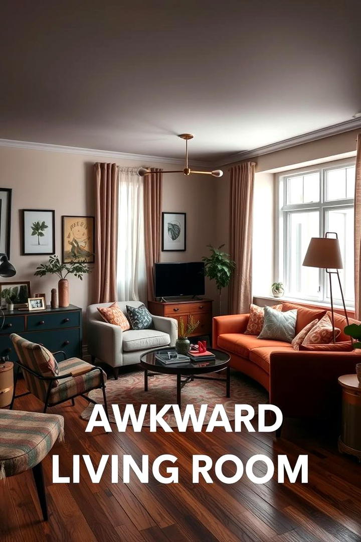 Retro Inspired Nook - 30 Awkward Living Room Layout Ideas