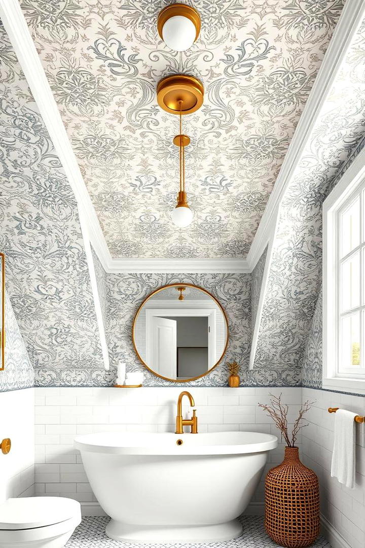 Retro Modern Fusion - 30 Bathroom Ceiling Ideas