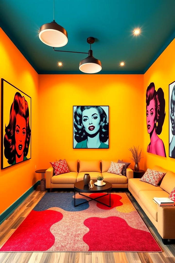 Retro Pop Art Design - 30 Wall Painting Ideas of Any Room