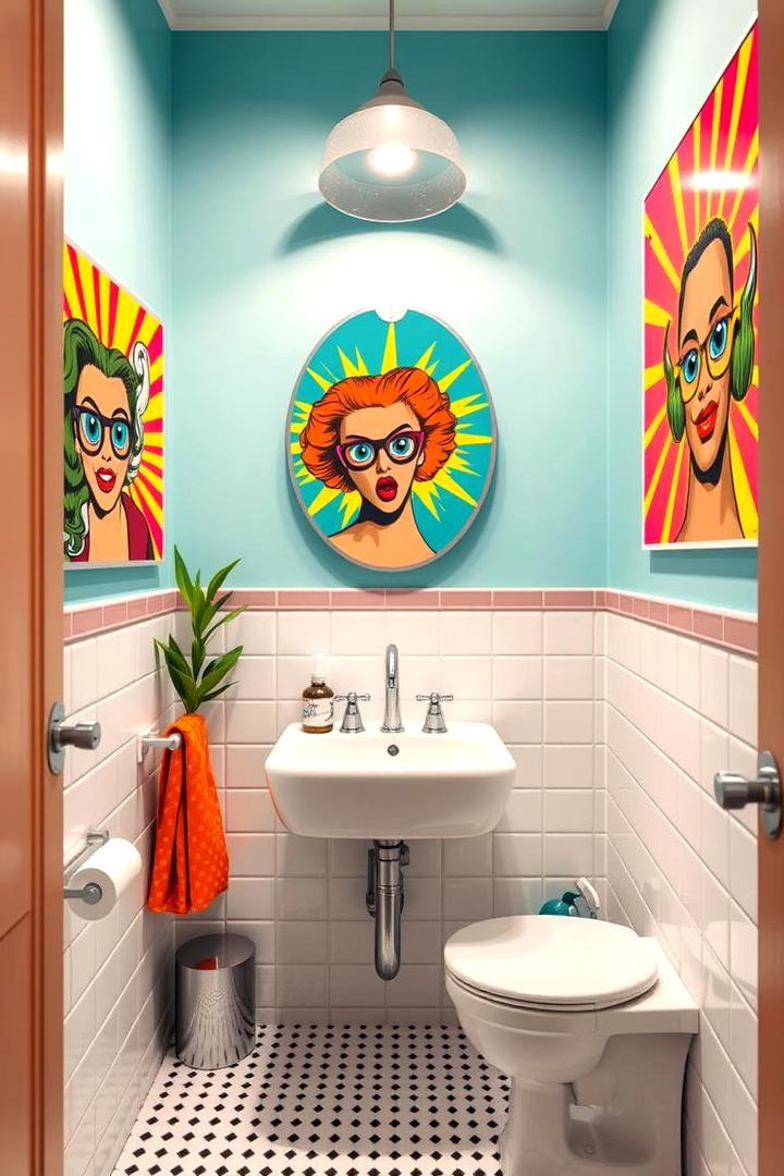 Retro Pop Art Posters - 30 Bathroom Art Ideas