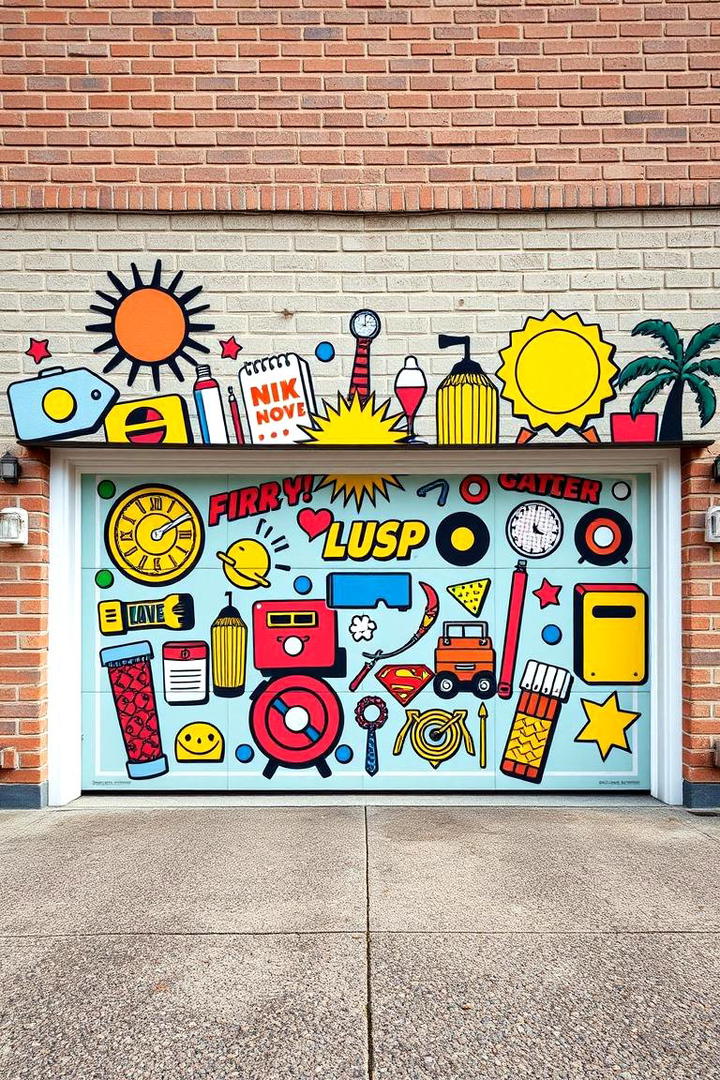 Retro Pop Culture Tribute - 30 Garage Door Murals