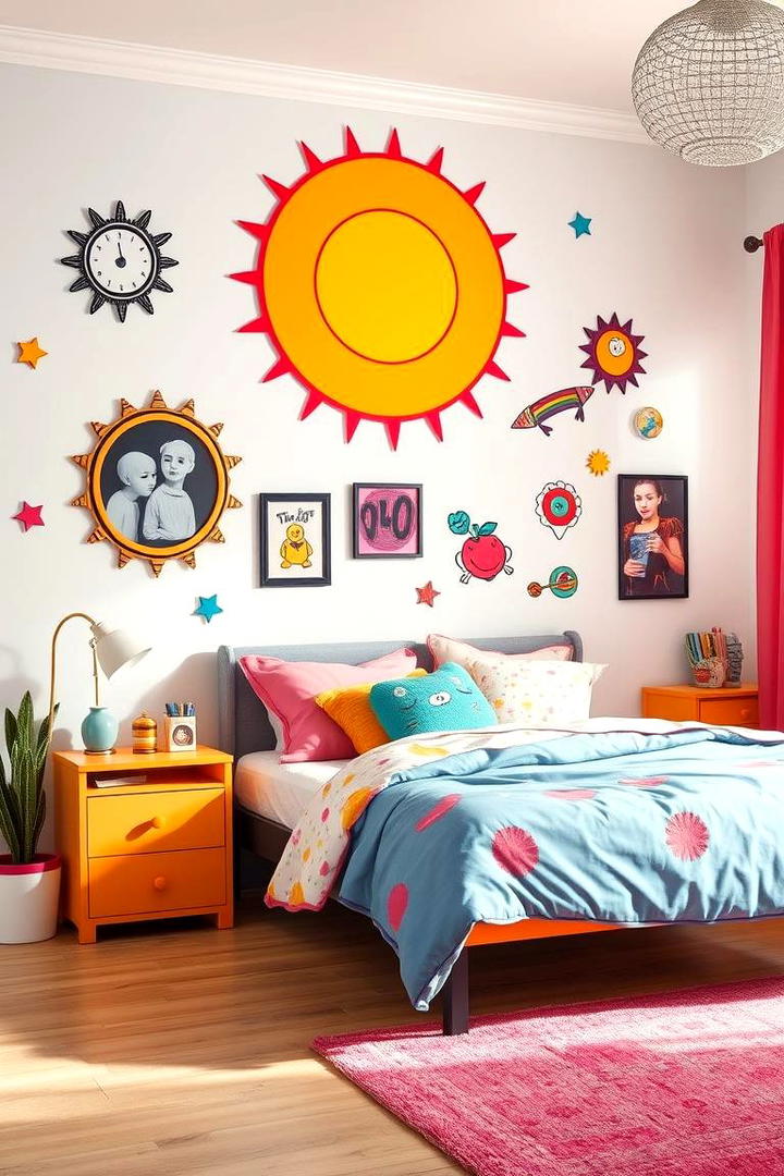 Retro Wall Stickers - 30 90s Bedroom Decor Ideas