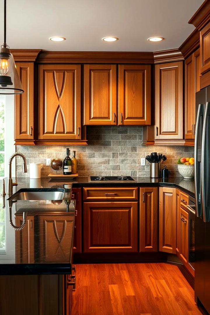 Rich Espresso Highlights - 30 what color countertops go with oak cabinets